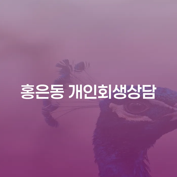 홍은동 개인회생상담, 채무 해결의 시작점일까요?